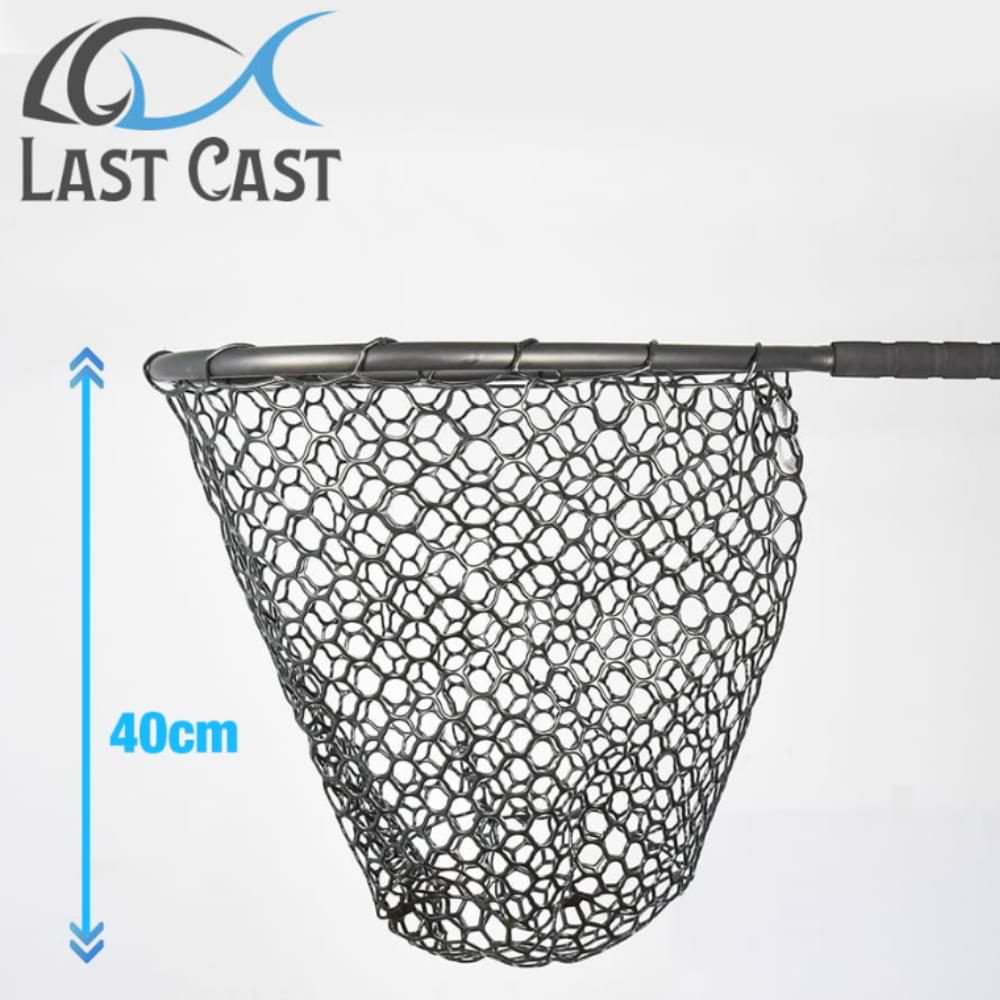 LAST CAST Floating Net Rubber Mesh Long Handle L - 54x43x40cm