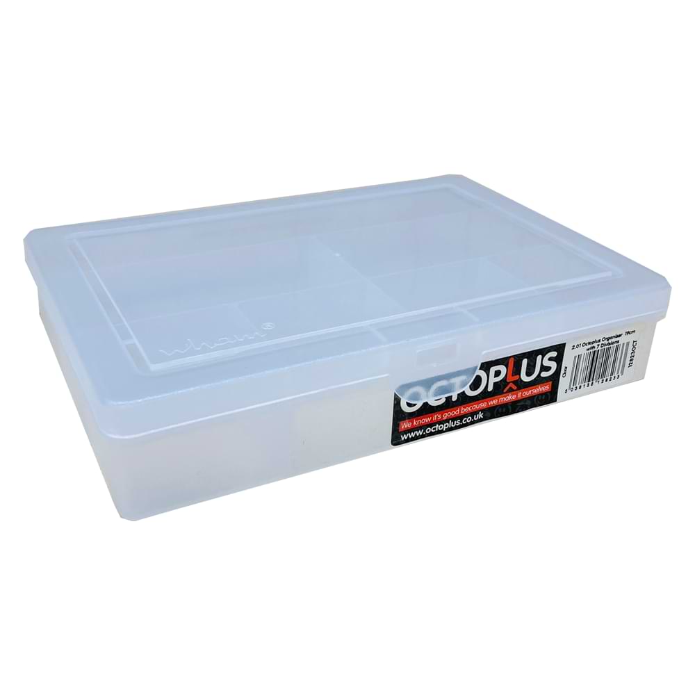 MF OctopLus Organiser 19cm - 7 Division - Clear