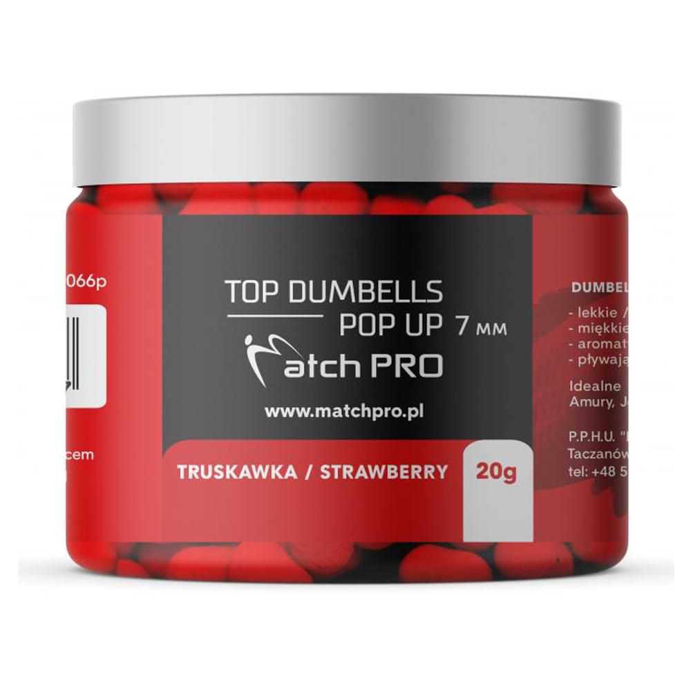 MatchPro Top Dumbells Pop Up 7mm 20g Strawberry