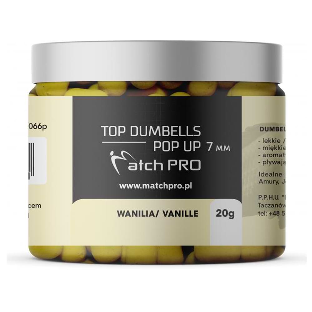 MatchPro Top Dumbells Pop Up 7mm 20g Vanille