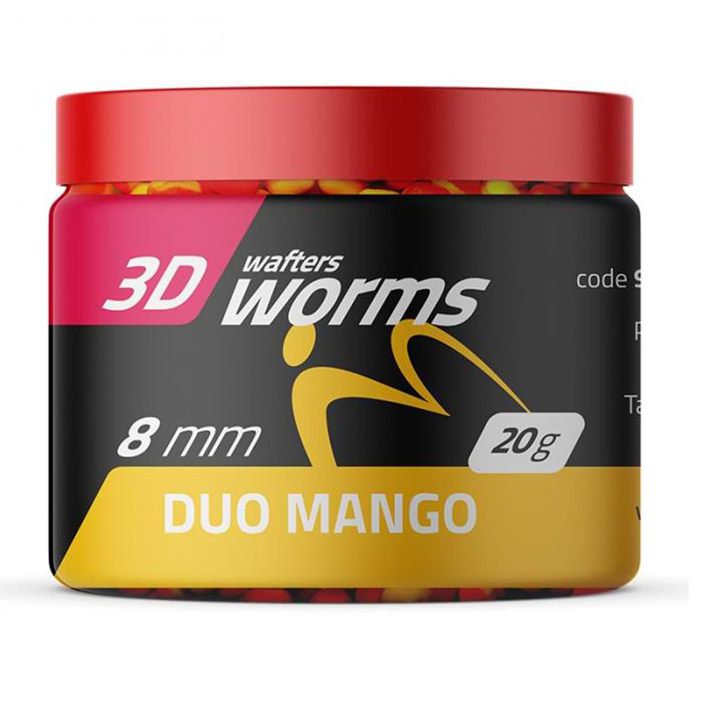 MatchPro Top Worms Wafters 3D 8mm 20g Duo Mango