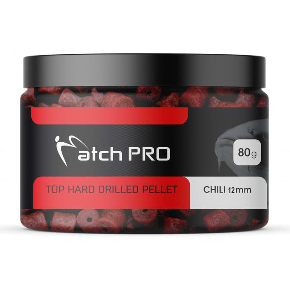 MatchPro Top Hard Drilled Pellets 12mm 80g Chili