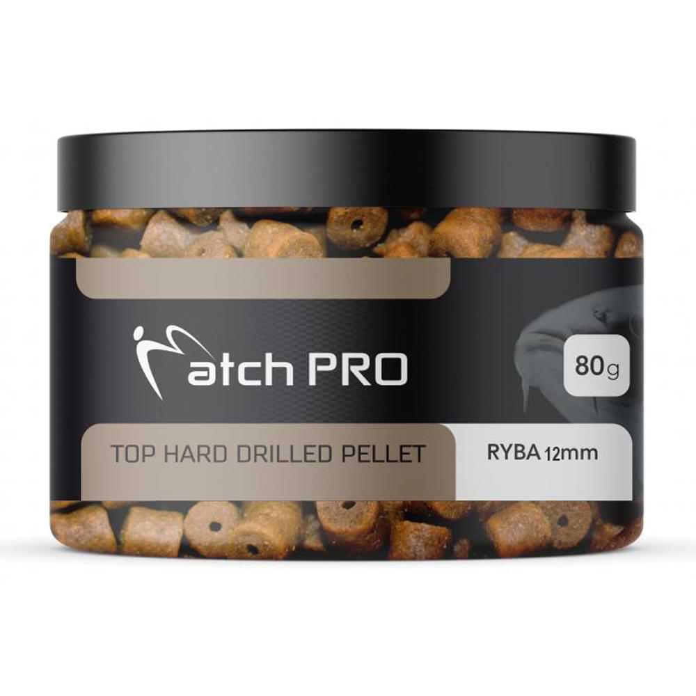 MatchPro Top Hard Drilled Pellets 12mm 80g Fish