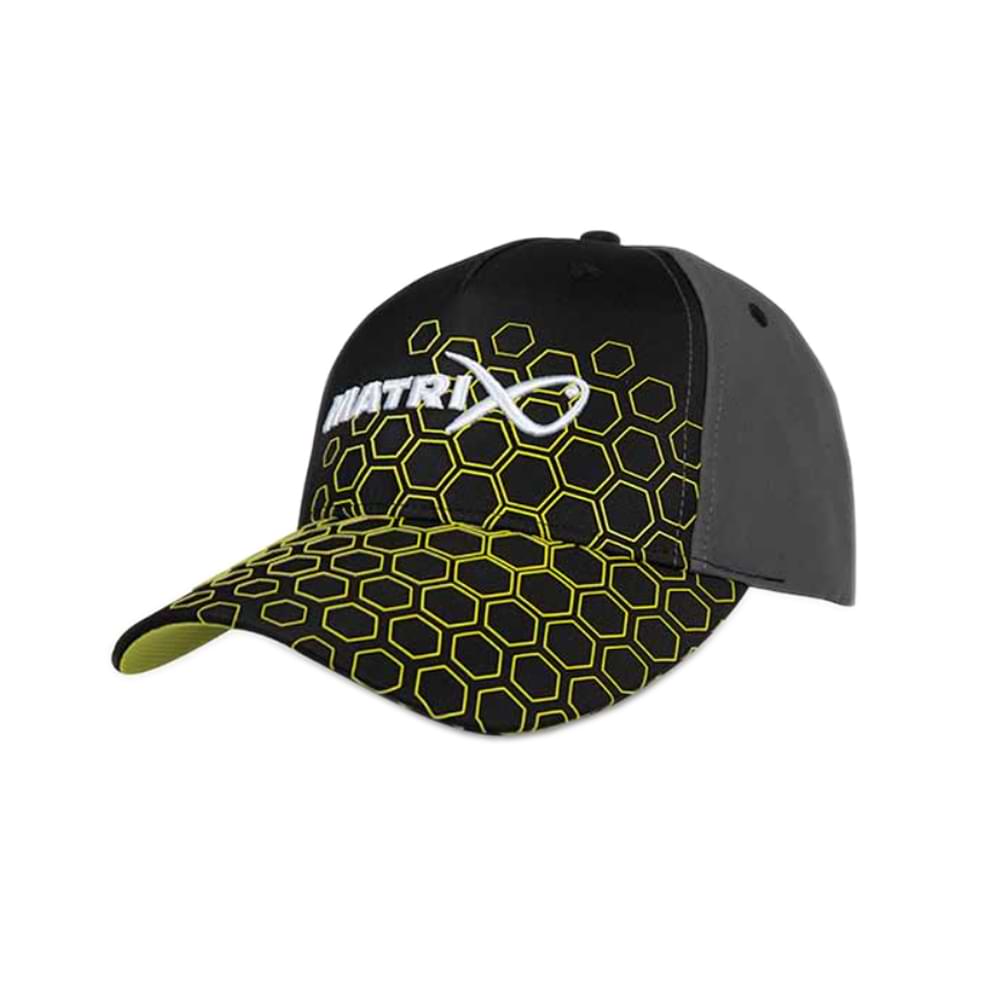 MATRIX Hex Print Baseball Cap Black