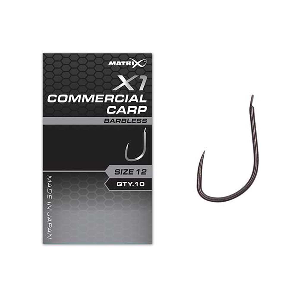 MATRIX X1 Commercial Carp Hook Barbless  