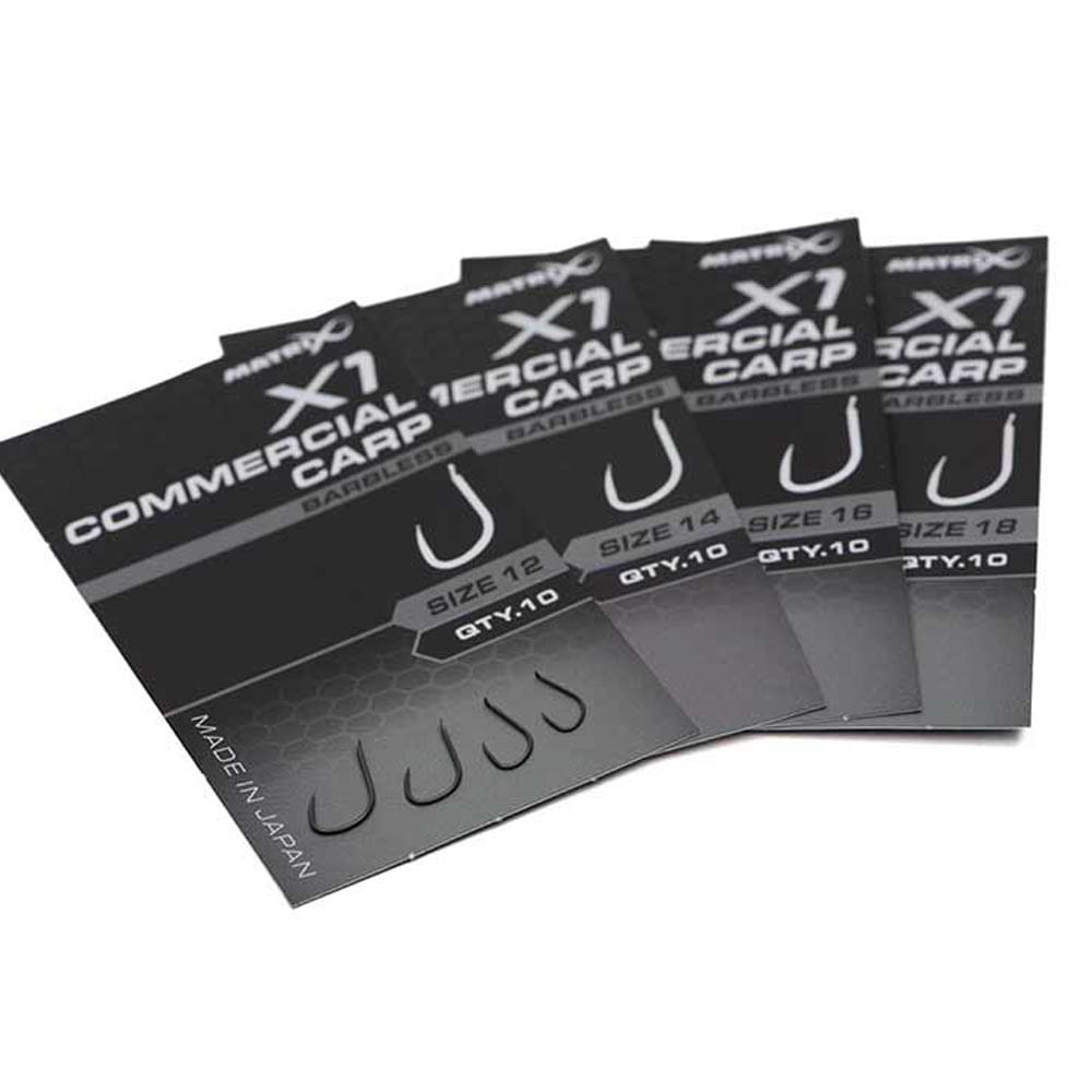 MATRIX X1 Commercial Carp Hook Barbless  