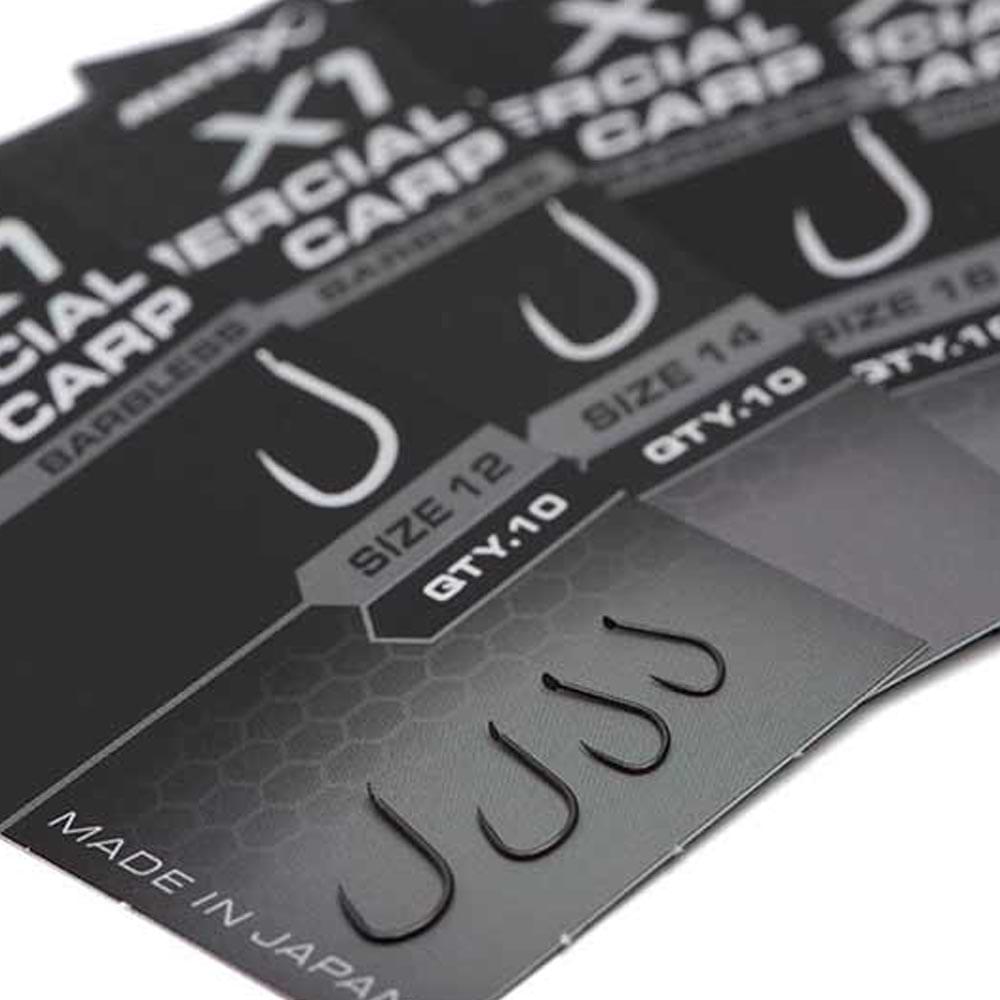 MATRIX X1 Commercial Carp Hook Barbless  