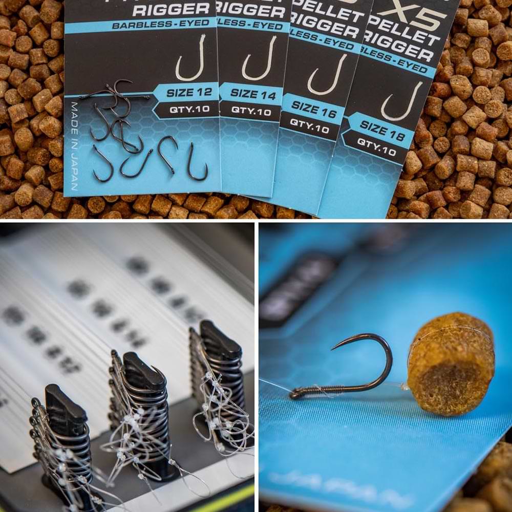 MATRIX X5 F1 Pellet Rigger Barbless Eyed