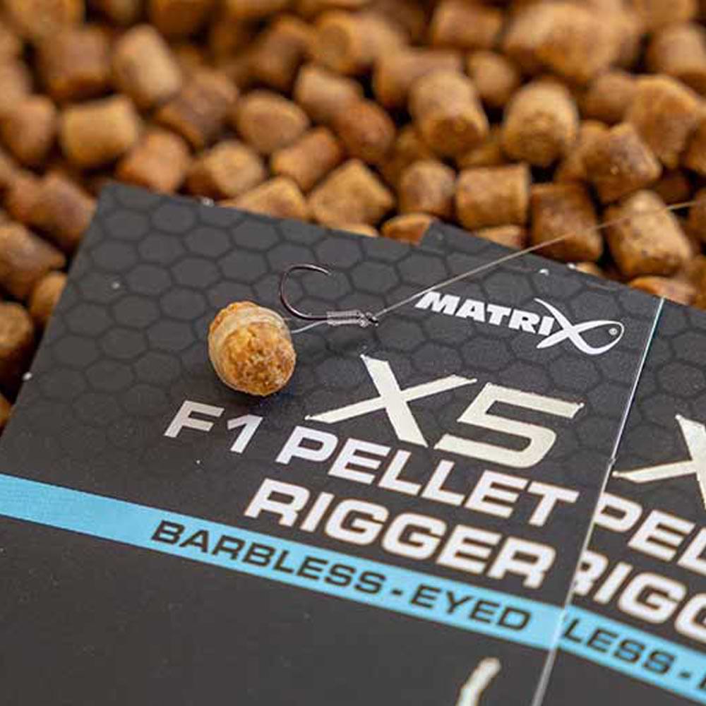 MATRIX X5 F1 Pellet Rigger Barbless Eyed