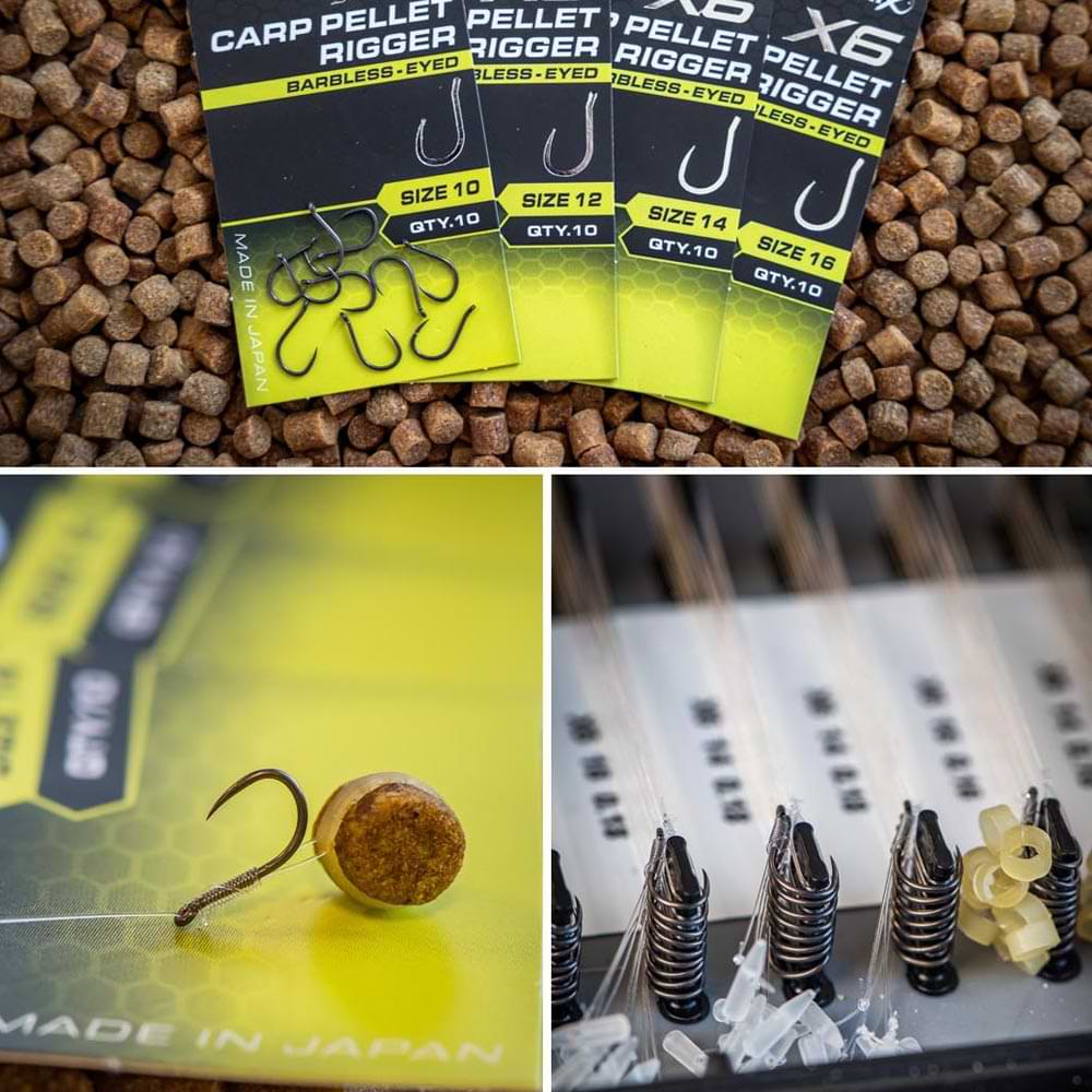 MATRIX X6 Carp Pellet Rigger Barbless Eyed