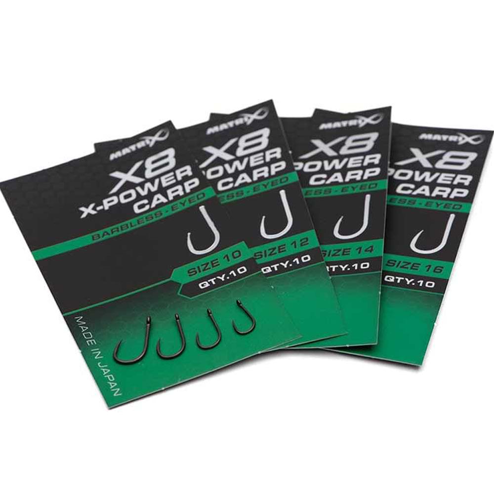 MATRIX X8 X-Power Carp Barbless Eyed