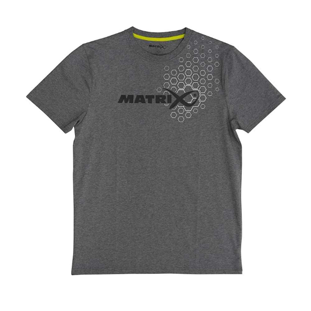 MATRIX Hex Print T-Shirt Grey
