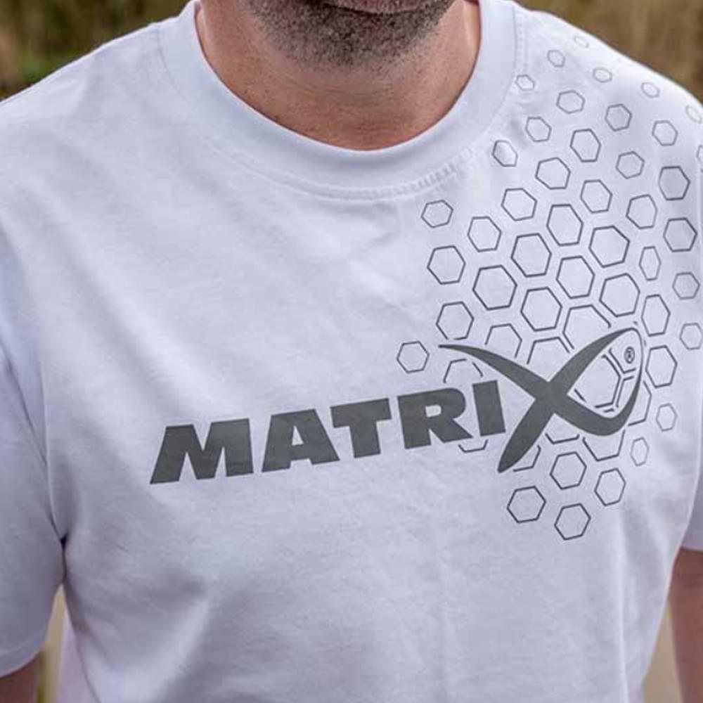 MATRIX Hex Print T-Shirt White