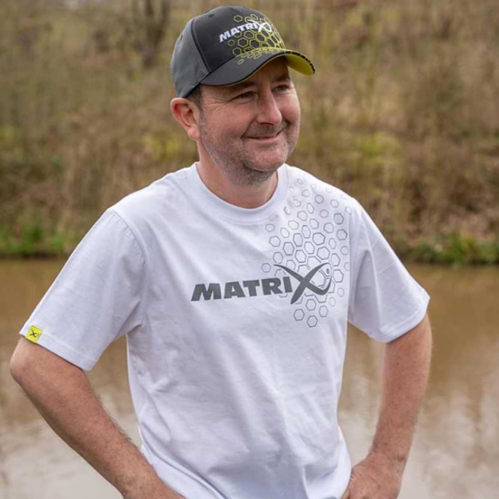 MATRIX Hex Print T-Shirt White