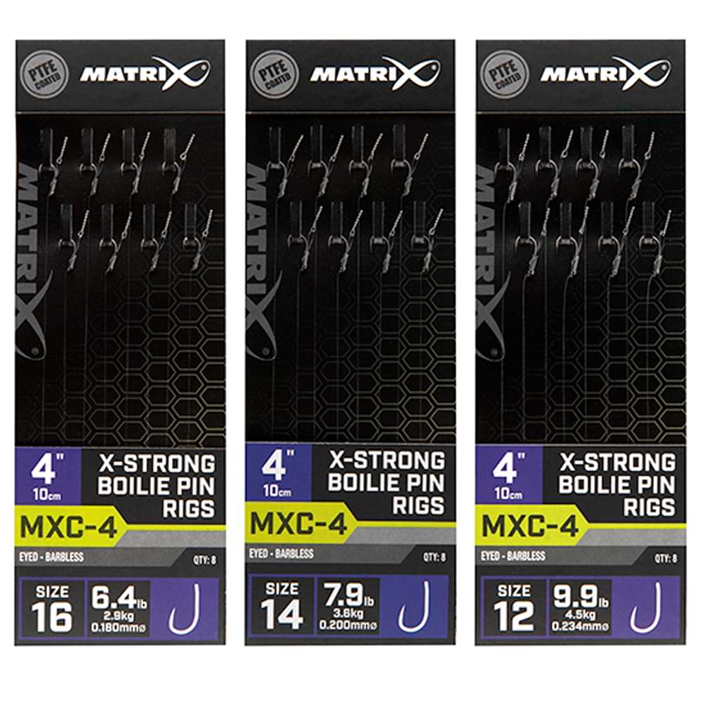 MATRIX MXC-4 4' X-Strong Boilie Pin Rigs