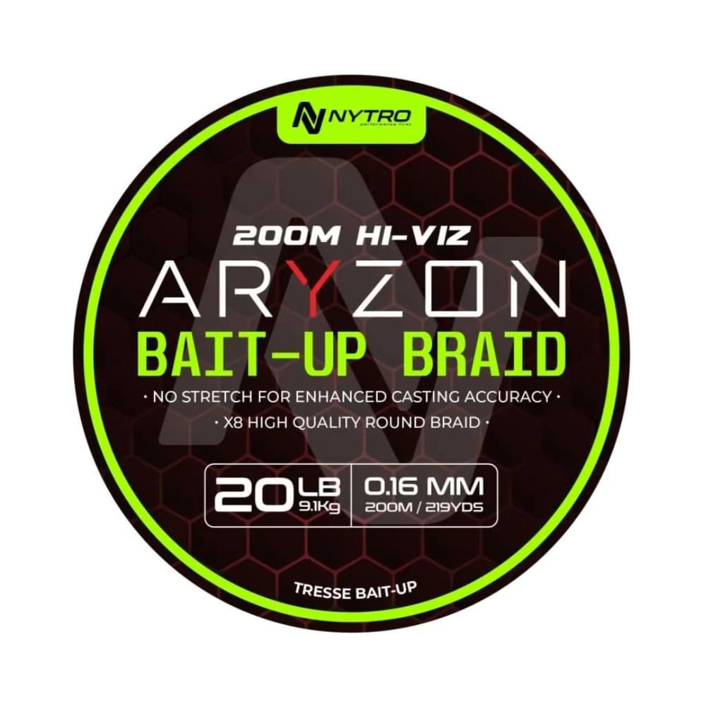 NYTRO Aryzon Hiviz Bait Up Braid 0.16mm 200m