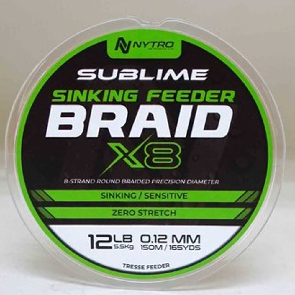 NYTRO Sublime X8 Sinking Feeder Braid