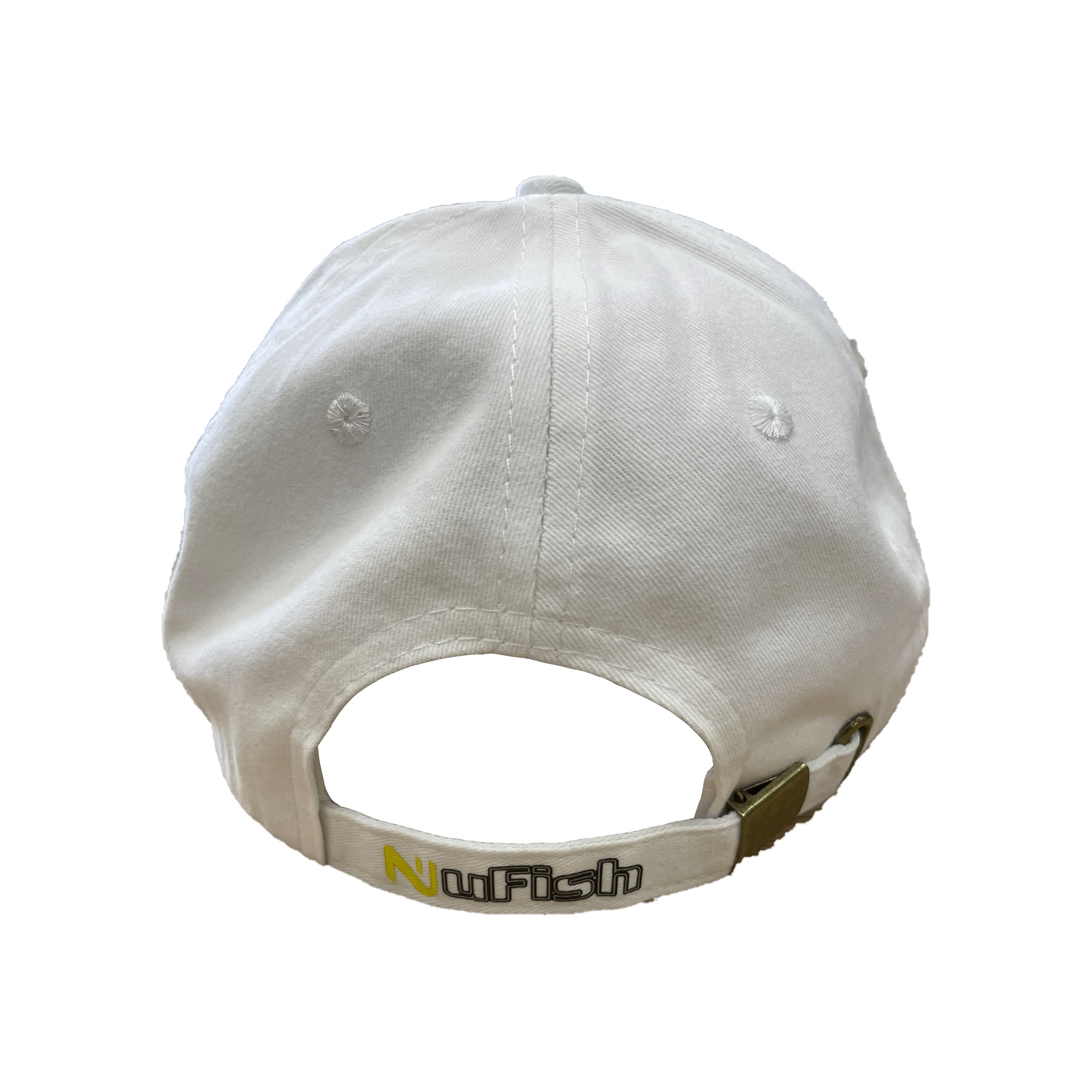 NUFISH Cap White Logo Outline