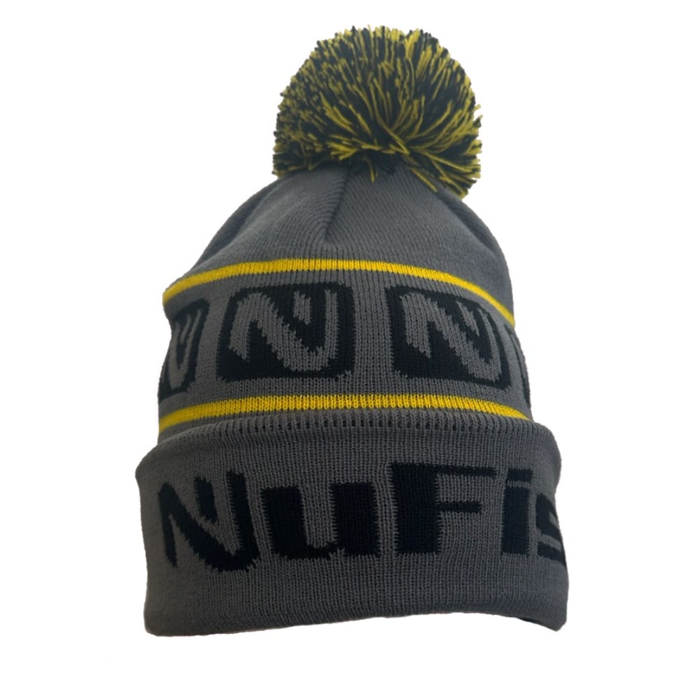 NUFISH Grey and Yellow Woolly Hat