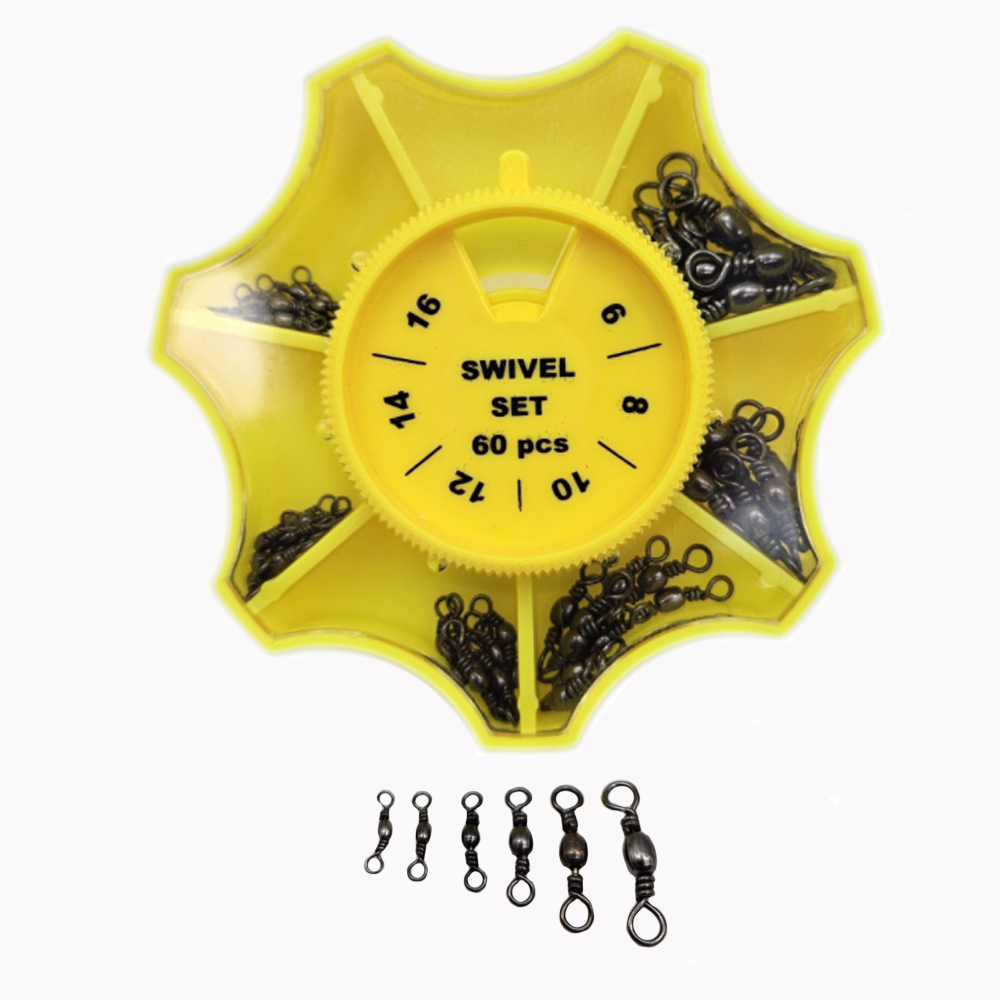 NUFISH Barrel Swivel Pack Dispenser 60pcs