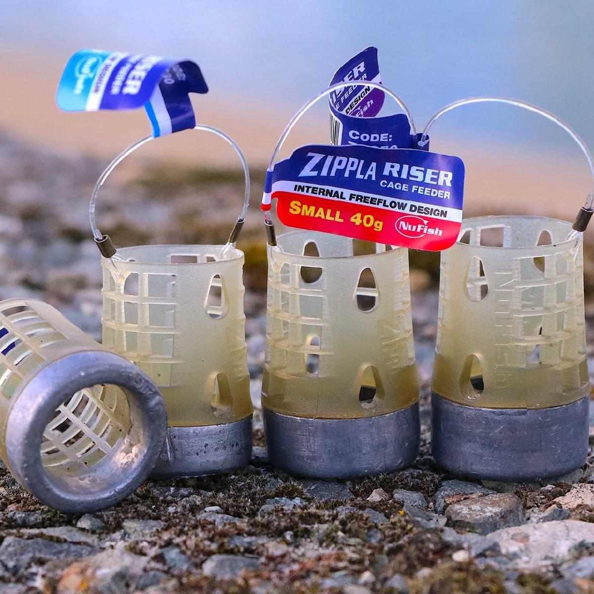 NUFISH Zippla Riser Cage Feeders Large