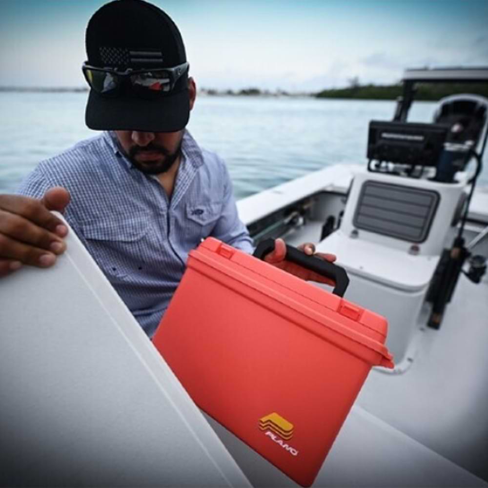 PLANO Marine Emergency Supply Box Deep Orange