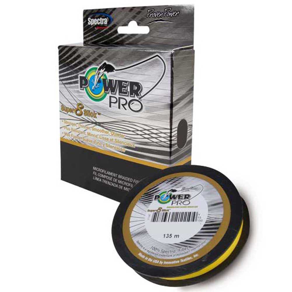 POWER PRO Super 8 Slick Hi-Vis Yellow 135m