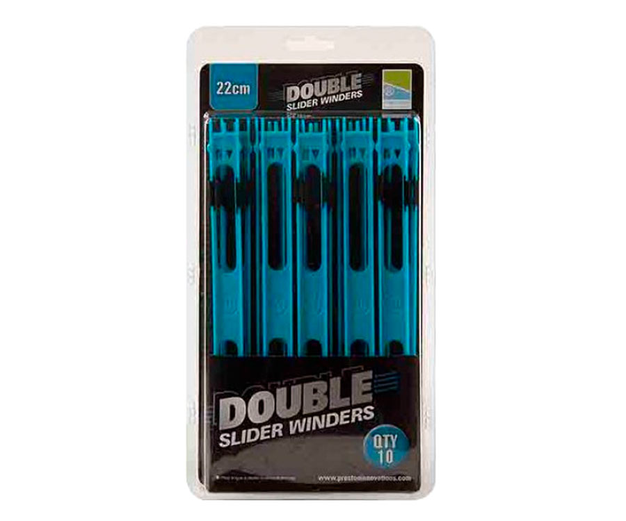 PRESTON Double Slider Winders 22cm Blue