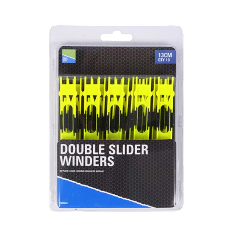 PRESTON Double Slider Winders 13cm Yellow
