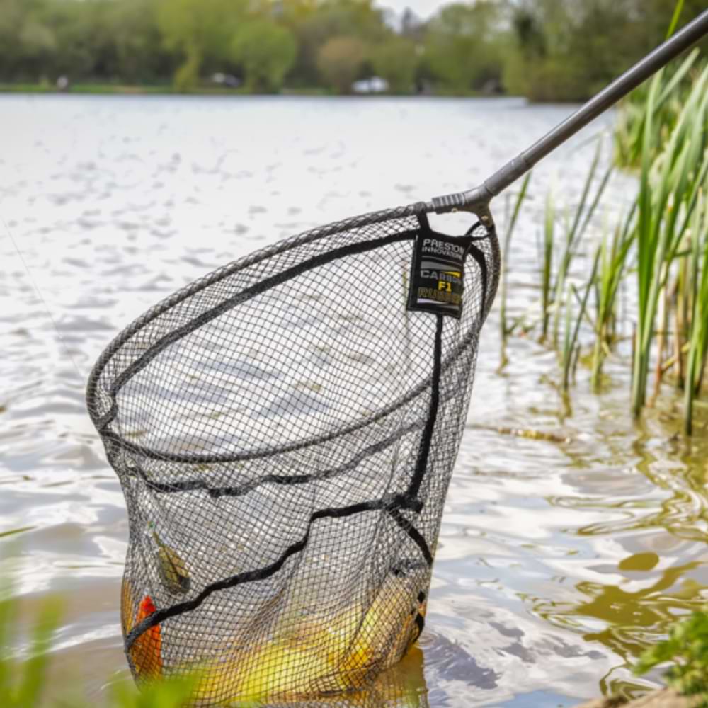 PRESTON Carbon F1 Latex Landing Net 16"