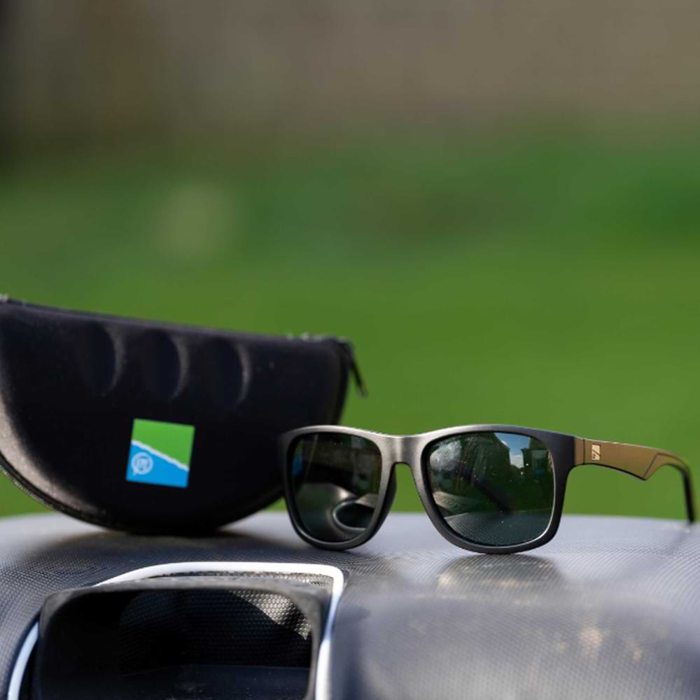 PRESTON Inception Wrap Sunglasses - Green Lens