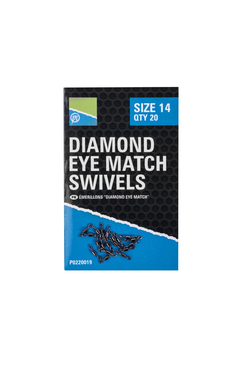 PRESTON Diamond Eye Match Swivels