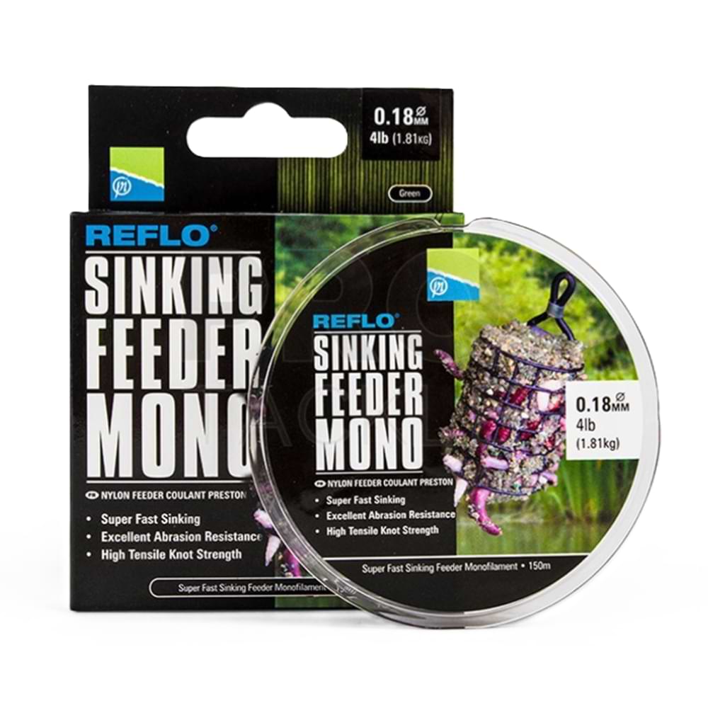 PRESTON Reflo Sinking Feeder Mono 150m