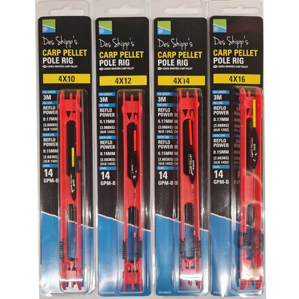 PRESTON Carp Pellet Pole Rigs