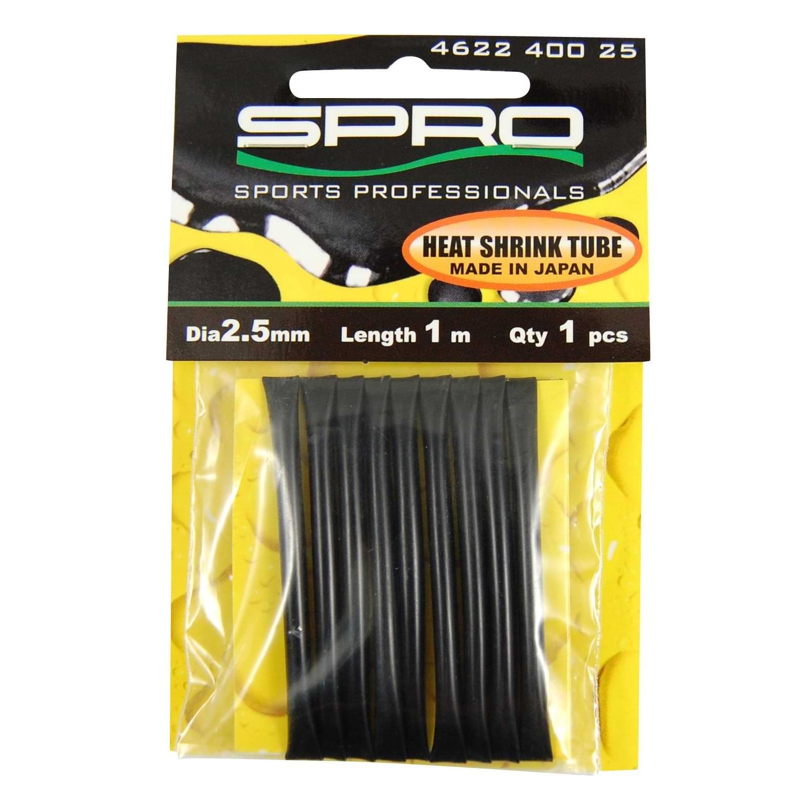 SPRO Heat Shrink Tube Black 1m