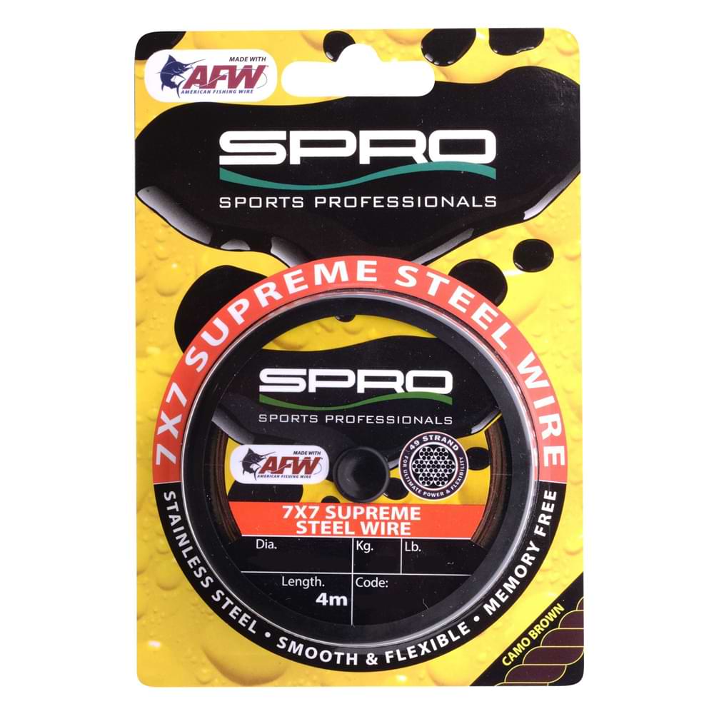 SPRO Super Steel AFW Wire 9kg 0.28mm 4m