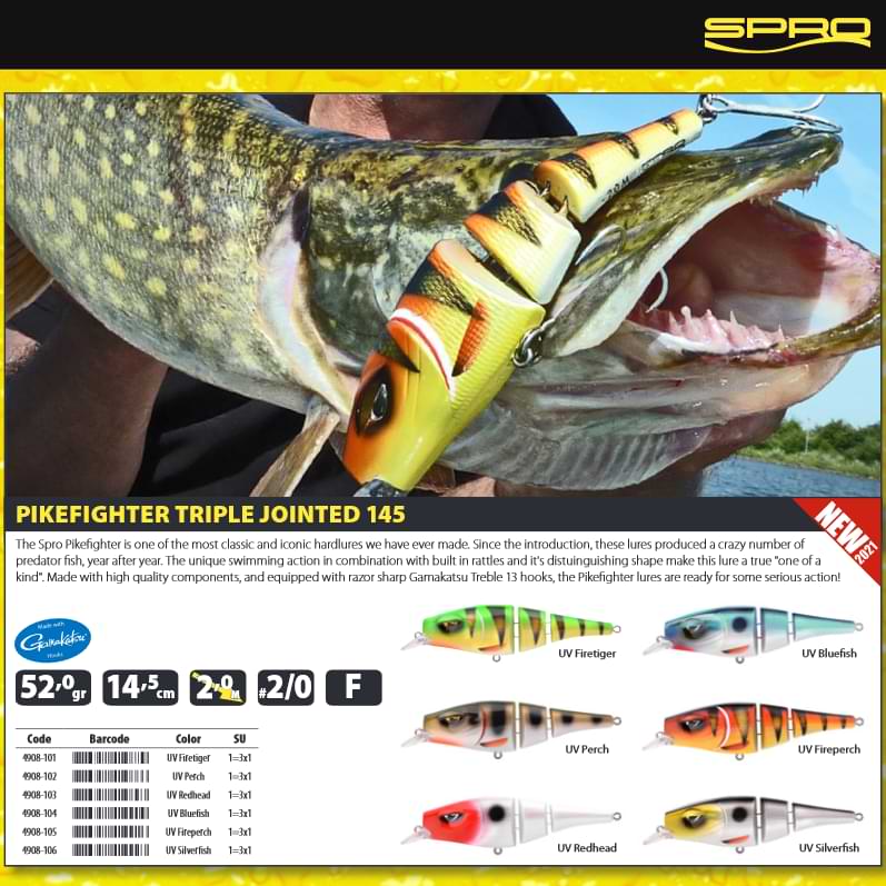 SPRO PikeFighter Triple Jointed 145MW 52gr