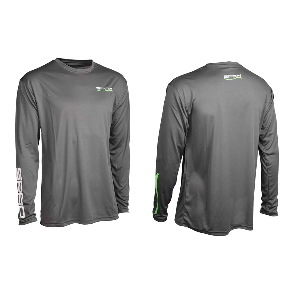 SPRO Cooling Performance Crew Shirt Long Sleeve UV Protection - Grey