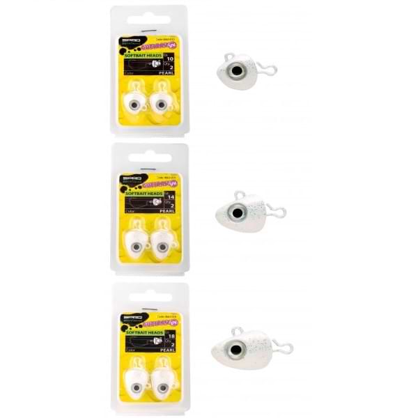 SPRO Gutsbait UV Heads Pearl