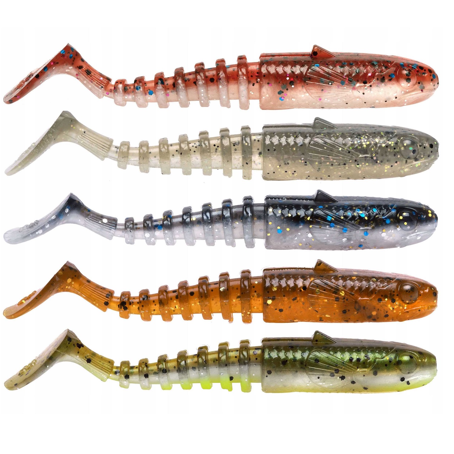 SAVAGE GEAR Gobster Shad 9cm 9g Clear Water Mix 5pcs