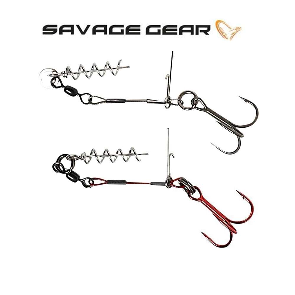 SAVAGE GEAR Carbon49 Corkscrew Stinger #3/0 31kg 2pcs
