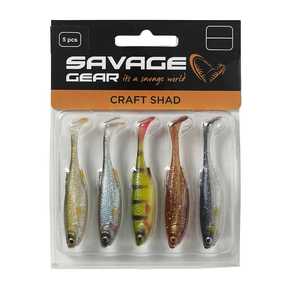 SAVAGE GEAR Craft Shad 10cm 6g Clear Water Mix - 5pcs