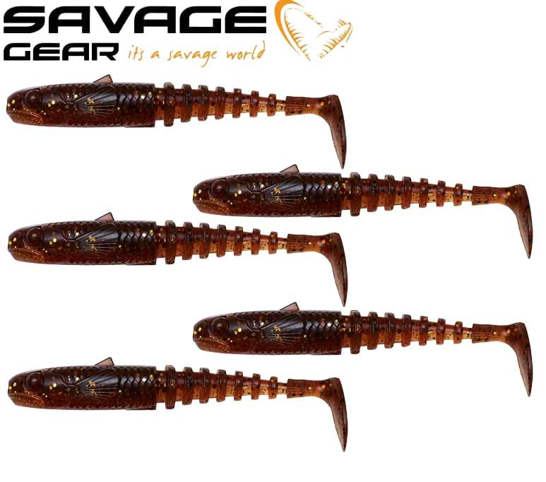 SAVAGE GEAR Gobster Shad 9cm 9g Motoroil UV 5pcs
