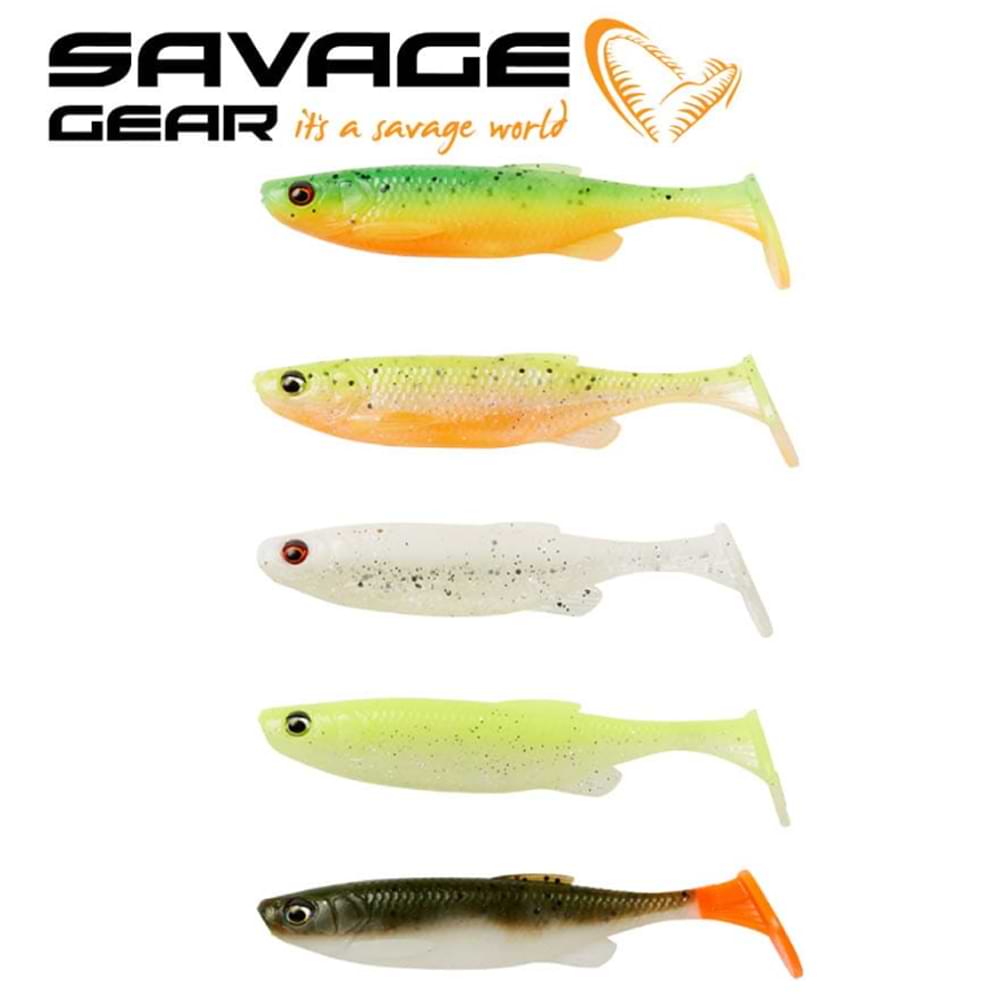 SAVAGE GEAR Fat Minnow T-Tail 13cm 20g Dark Water Mix 5pcs