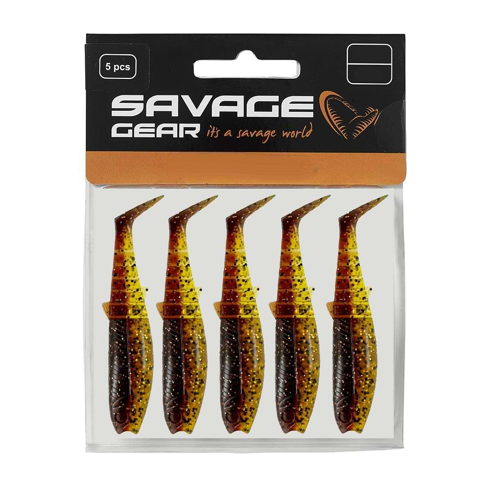 SAVAGE GEAR Cannibal Shad 10cm 9g Motoroil UV 5pcs