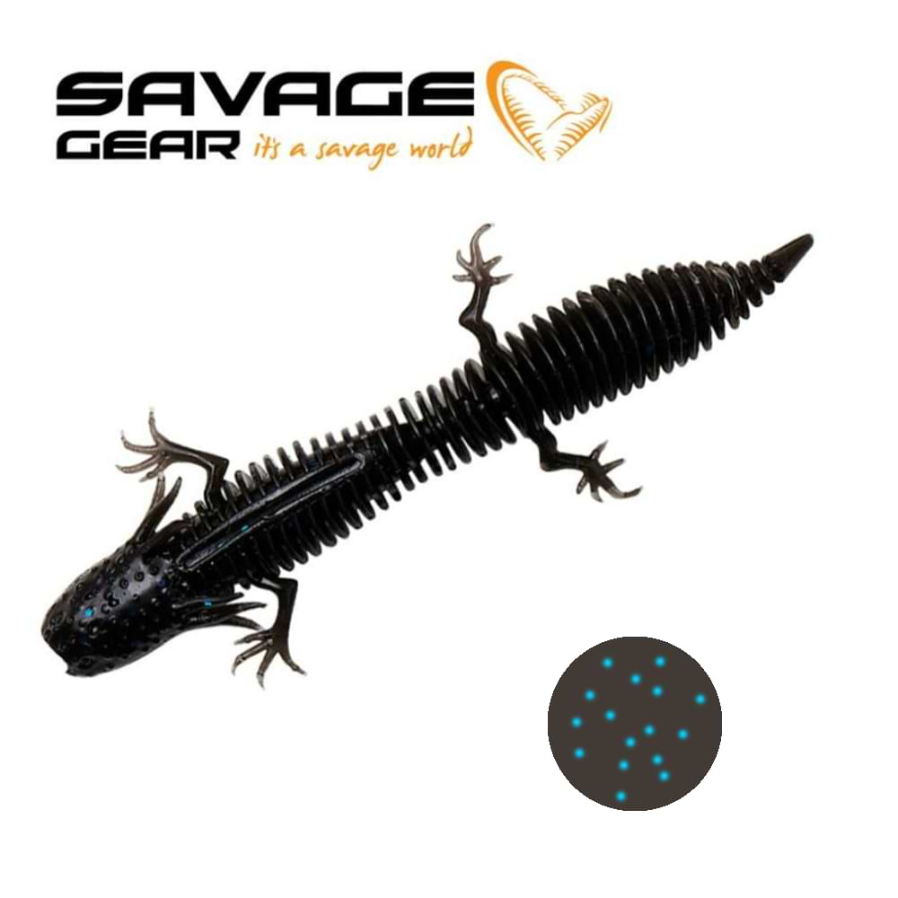 SAVAGE GEAR Ned Salamender 7.5cm 3g Floating Black and Blue - 5pcs