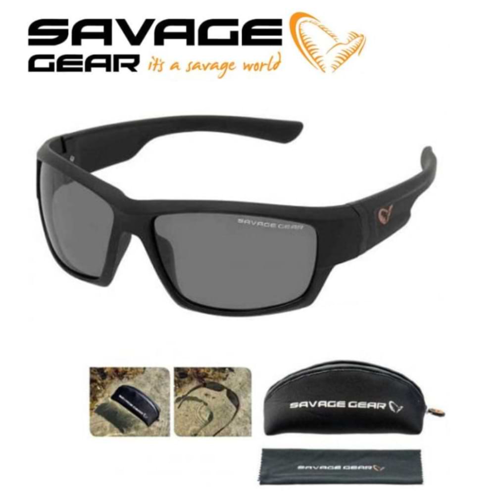 SAVAGE GEAR Shades Polarized Sunglasses Floating - Dark Grey