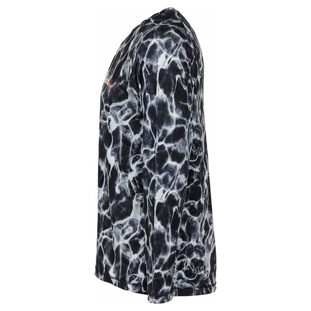 SAVAGE GEAR Night UV Long Sleeve T-Shirt Black Waterprint