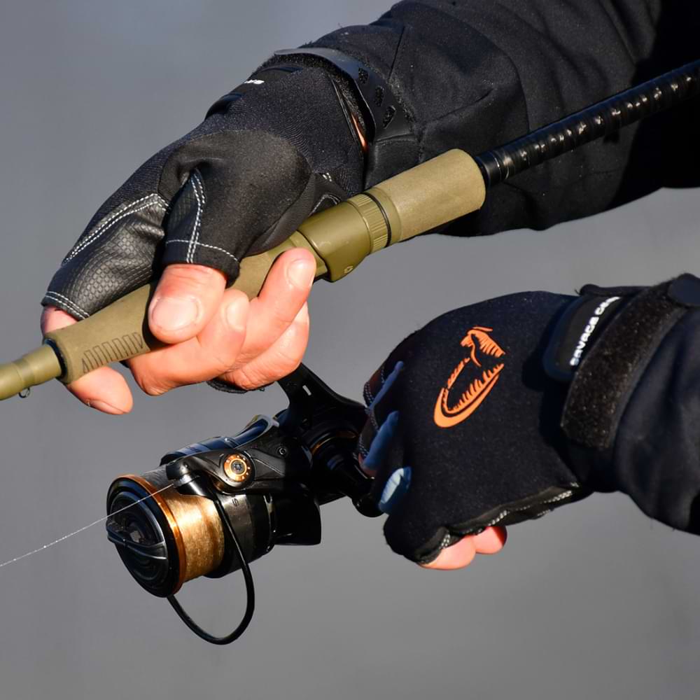 SAVAGE GEAR Neoprene Half Finger Black