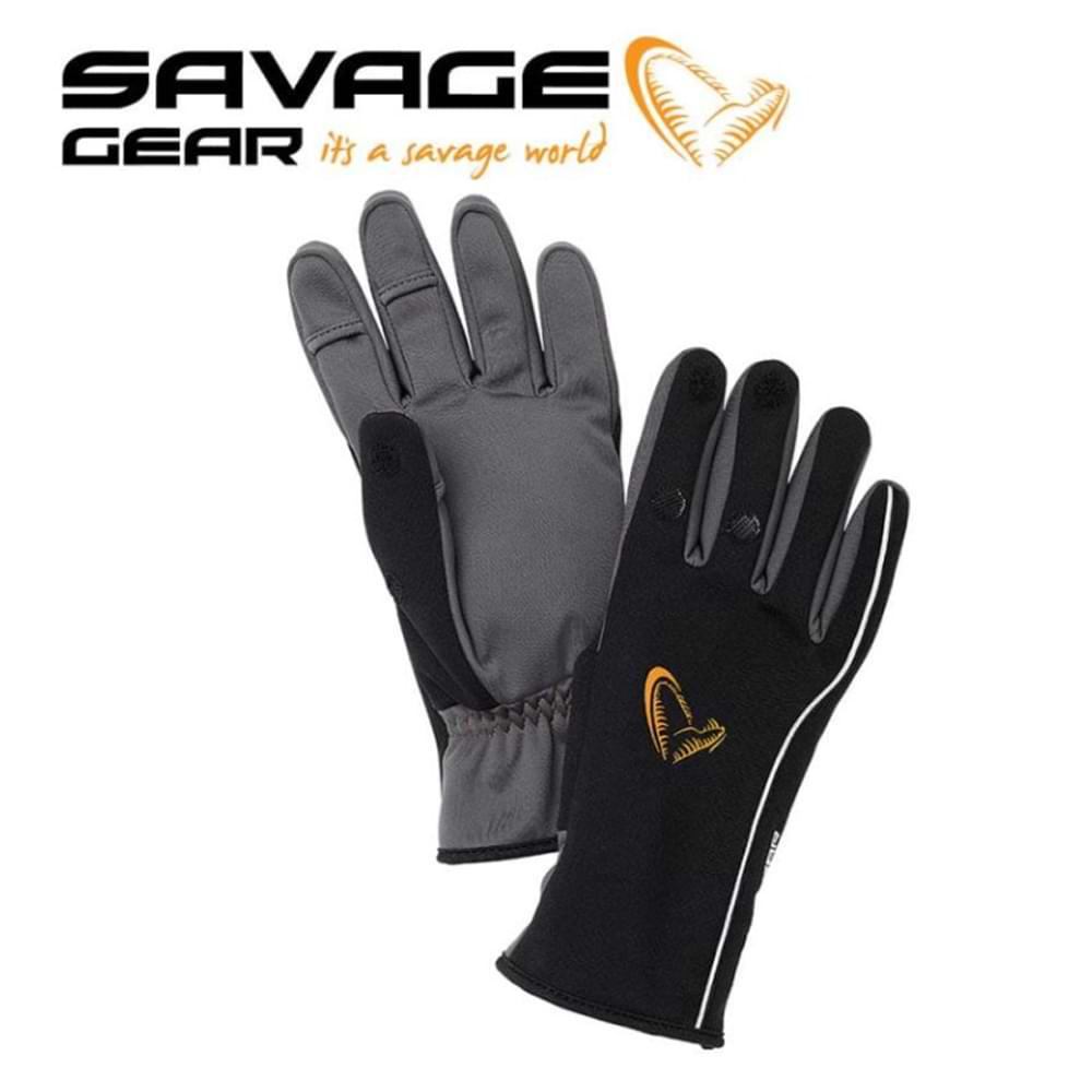 SAVAGE GEAR Softshell Winter Glove Black